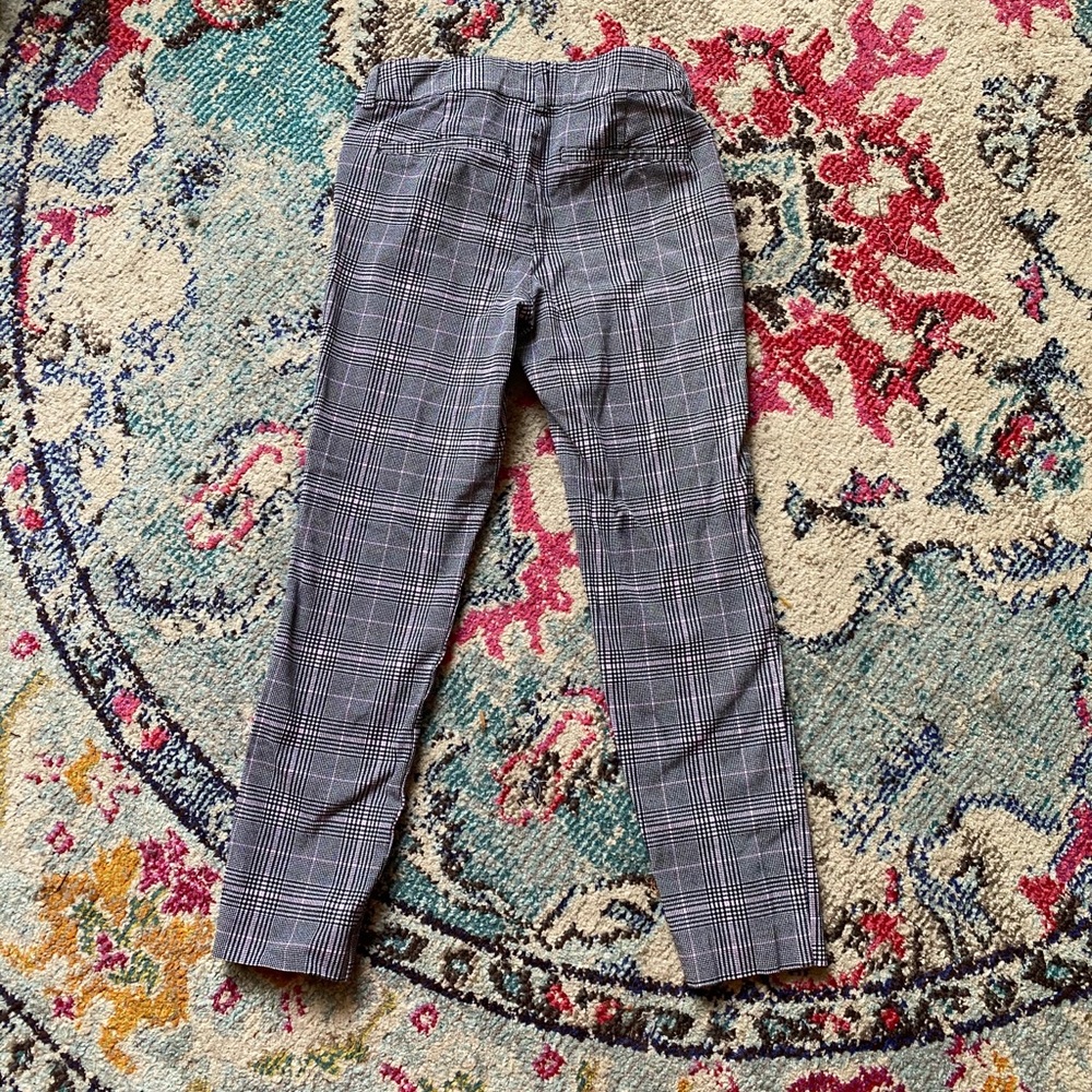 High Waist Plaid Pants